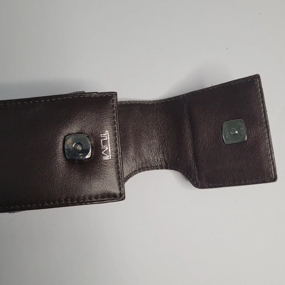 Tumi Brown Leather Phone Case